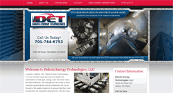 Desktop Screenshot of dakotaenergytechnologies.com